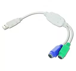 Переходник USB > 2 x PS/2  Gembird 0.3m (UAPS12) White