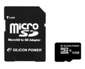 Карта памяти microSD 16Gb Silicon Power Class 10 + адаптер (SP016GBSTH010V10-SP)
