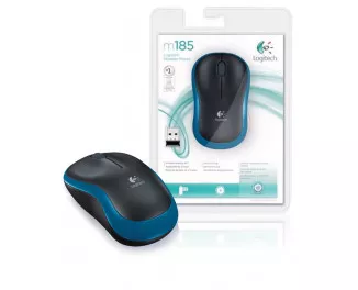 Мышь беспроводная Logitech M185 Blue (910-002239)