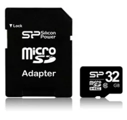 Карта памяти microSD 32Gb Silicon Power Class 10 + адаптер (SP032GBSTH010V10-SP)