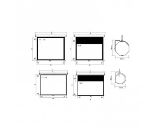 Проекционный экран Redleaf SGM-4303 (203x153)
