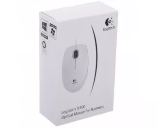 Мышь Logitech B100 white (910-003360)
