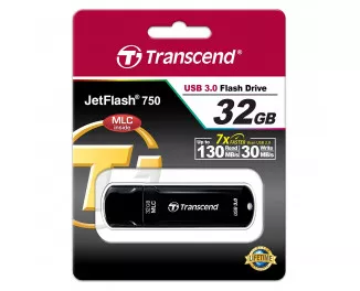 Флешка USB 3.0 32Gb Transcend JetFlash 750 Black (TS32GJF750K)