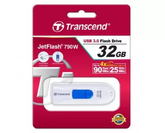 Флешка USB 3.0 32Gb Transcend JetFlash 790 White (TS32GJF790W)