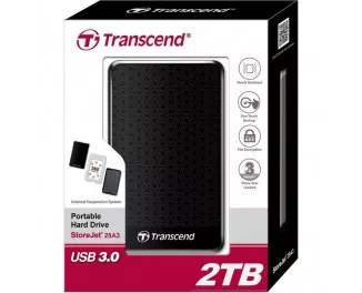 Внешний жесткий диск 2 TB Transcend StoreJet 25A3 (TS2TSJ25A3K)
