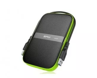 Внешний жесткий диск 1 TB Silicon Power Armor A60 Black/Green (SP010TBPHDA60S3K)