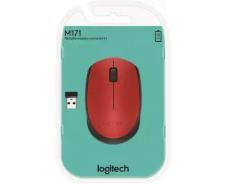 Мышь беспроводная Logitech M171 Red (910-004641)