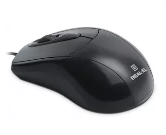 Миша REAL-EL RM-207 Black USB