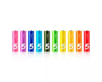 Батарейка Xiaomi ZMi AA bat Alkaline 10шт ZI5 Rainbow (NQD4000RT)