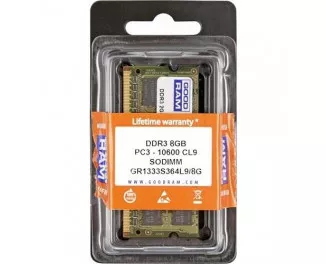 Память для ноутбука SO-DIMM DDR3 8 Gb (1333 MHz) GOODRAM (GR1333S364L9/8G)
