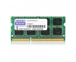 Пам'ять для ноутбука SO-DIMM DDR3 4 Gb (1600 MHz) GOODRAM (GR1600S364L11S/4G)