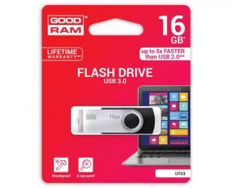 Флешка USB 3.1 16Gb GOODRAM UTS3 Twister Black (UTS3-0160K0R11)