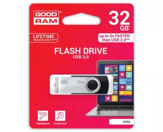 Флешка USB 3.1 32Gb GOODRAM UTS3 Twister Black (UTS3-0320K0R11)