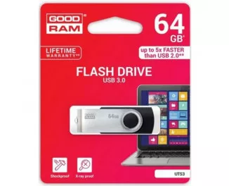 Флешка USB 3.0 64Gb GOODRAM UTS3 Twister Black (UTS3-0640K0R11)