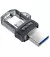 Флешка microUSB 128Gb SanDisk Ultra Dual Drive m3.0 Silver (SDDD3-128G-G46)