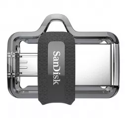 Флешка microUSB 32Gb SanDisk Ultra Dual Drive m3.0 Silver (SDDD3-032G-G46)
