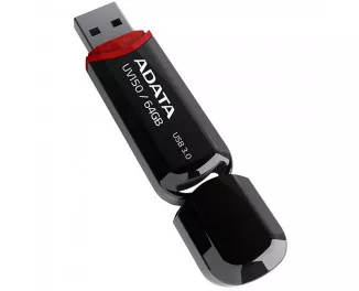 Флешка USB 3.0 64Gb ADATA UV150 Black (AUV150-64G-RBK)