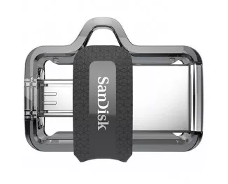 Флешка microUSB 64Gb SanDisk Ultra Dual Drive m3.0 Silver (SDDD3-064G-G46)