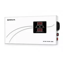 Стабилизатор напряжения REAL-EL STAB SLIM-500 White (EL122400006)