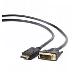 Кабель DisplayPort > DVI  Cablexpert 1.0m (CC-DPM-DVIM-1M) Black