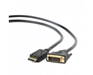 Кабель DisplayPort > DVI  Cablexpert 1.0m (CC-DPM-DVIM-1M) Black
