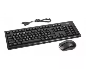 Клавиатура и мышь беспроводной A4Tech 3000N Black USB