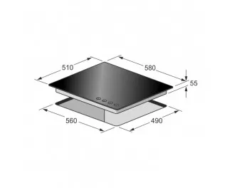 Газовая варочная поверхность Kaiser KCG 6335 RotEm Turbo