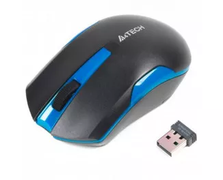 Мышь беспроводная A4Tech G3-200N Black+Blue