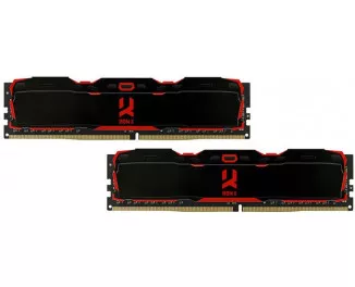 Оперативная память DDR4 16 Gb (2666 MHz) (Kit 8 Gb x 2) GOODRAM Iridium X Black (IR-X2666D464L16S/16GDC)
