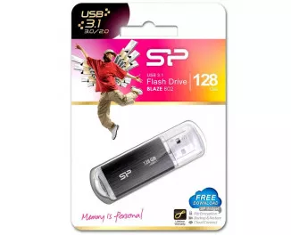 Флешка USB 3.1 128Gb Silicon Power Blaze B02 Black (SP128GBUF3B02V1K)