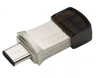 Флешка USB Type-C 64Gb Transcend JetFlash 890 Silver (TS64GJF890S)
