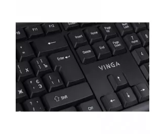 Клавіатура Vinga KB110BK USB Black