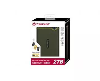 Внешний жесткий диск 2 TB Transcend StoreJet 25M3 (TS2TSJ25M3G)