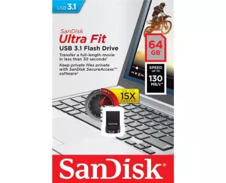 Флешка USB 3.1 64Gb SanDisk Ultra Fit (SDCZ430-064G-G46)