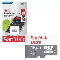 Карта памяти microSD 16Gb SanDisk Ultra (SDSQUNS-016G-GN3MN)