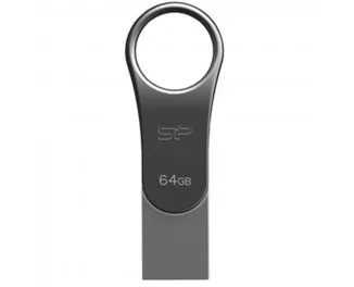Флешка USB Type-C 64Gb Silicon Power Mobile C80 Silver (SP064GBUC3C80V1S)