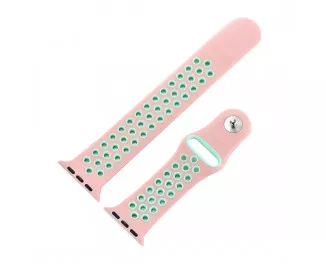 Силиконовый ремешок для Apple Watch 38/40 mm Sport Nike+ /Vintage Rose&Turquoise