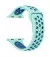 Силіконовий ремінець для Apple Watch 44/45/46 mm Nike+ Turquoise/Midnight Blue