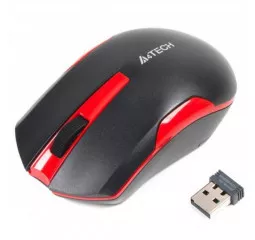 Мышь беспроводная A4Tech G3-200N Black+Red
