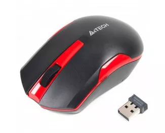 Мышь беспроводная A4Tech G3-200N Black+Red