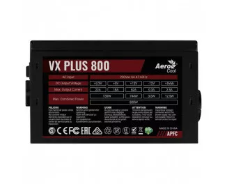 Блок питания 800W AeroCool VX 800 PLUS