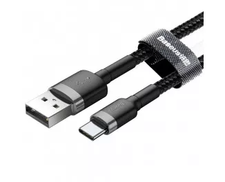 Кабель USB Type-C > USB Baseus Cable 3.0A 1.0m (CATKLF-BG1) Black/gray