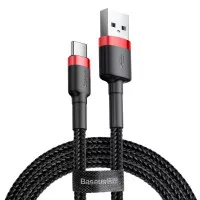 USB-кабель USB Type-C > USB Baseus Cafule Cable 3.0A 1.0m (CATKLF-B91) Black/red