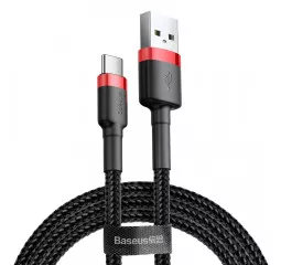 Кабель USB Type-C > USB  Baseus Cafule Cable 3.0A 1.0m (CATKLF-B91) Black/red