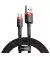 Кабель USB Type-C > USB  Baseus Cafule Cable 3.0A 1.0m (CATKLF-B91) Black/red