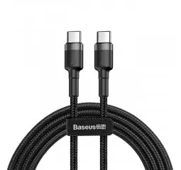 Кабель USB Type-C > USB Type-C  Baseus Cafule PD 2.0 60W 2.0m (CATKLF-HG1) Black/gray