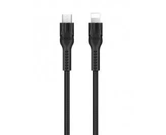 Кабель Lightning > USB Type-С  hoco U31 Benay 1.2m /black