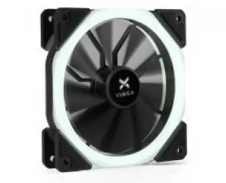 Кулер для корпуса Vinga LED fan-02 white