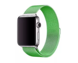 Металевий ремінець для Apple Watch 44/45/46 mm Milanese Loop Mint Gum