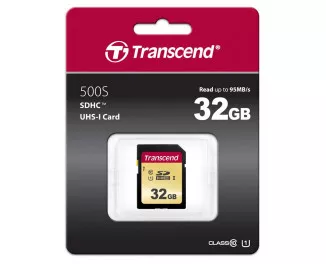 Карта памяти SD 32Gb Transcend UHS-I 500S (TS32GSDC500S)